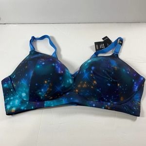 Torrid Curve Women's Size 44D Galaxy 360 Back Smoothing Push Up Plunge XO Bra